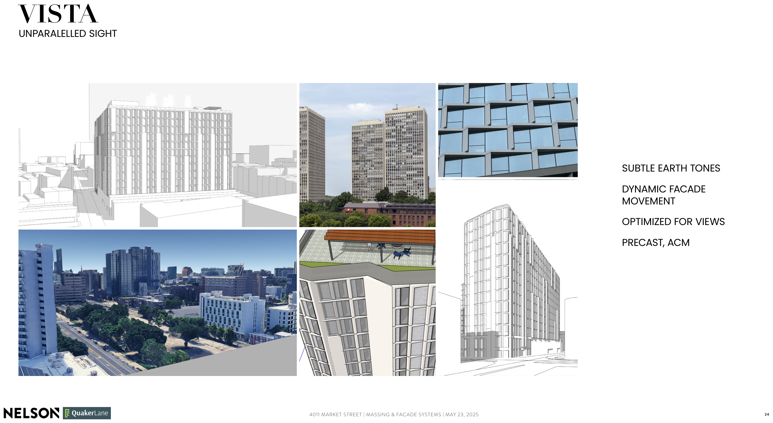 The Vista scheme in subtle earth tones with a dynamic facade tuned for views